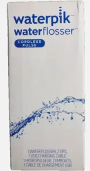 Waterpik Cordless Pulse Rechargeable Portable Water Flosser Blue -WF-20CD013