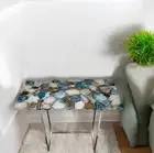15"x24" Mix Agate Rectangle Coffee Console Table Elegant Coffee Table for Home