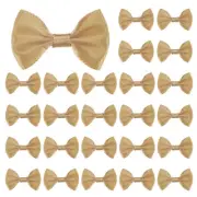 120-Pack Mini Craft Ribbon Bow 1.5x1 Inch for Craft DIY[Champagne]