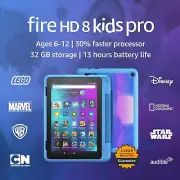 Amazon Fire HD 8 Kids Pro tablet- 2022, ages 6-12 32 GB, Cyber Blue