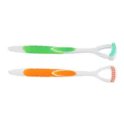 Tongue Scraper Flexible Safe Long Handle Tongue Cleaner Brush Oral Health Cl HR6