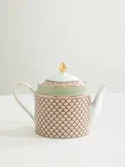 [La DoubleJ] La DoubleJ - Impero Gold-plated Porcelain Teapot - Pink - One size One size Pink