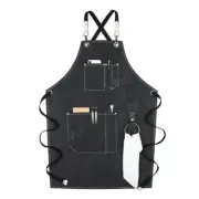 Adjustable Crossback Apron with Pockets Practical Antifouling Apron