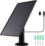 8W Solar Panel for Blink Camera, IP66 Weatherproof Solar Panel Charger for Ring, Reolink and Other Security Cameras, with 9.84ft Cable (Black)