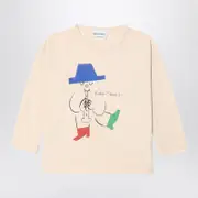 [Bobo Choses] Magic Flute Player T-Shirt Ivory 10/11 Y White