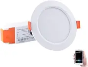 Homekit WiFi Smart LED Downlight RGBCW Dimmable Round Ceiling Lamp 2.5/3.5/4 Inch Spotlighting Works with Siri Alexa Google Home (3.5 inch-12W)