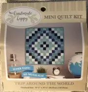Sew Simple! "Trip Around The World" MINI QUILT KIT 19.5"X19.5" FUN & CUTE NIP