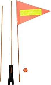 XIANLIAN Bicycle Flag, Flags With Pole For Safety With Three Sections 1.8m Mountain Flagpole, Riding Equipment Fiberglass Pole Flag