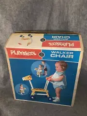 Rare Vintage 1972 Playskool Walker Chair Kids Toy New In Box