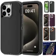Rugged Hybrid Heavy Duty Shockproof Case For Apple iPhone 15 Pro Max 13 12/11 X