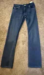 Levi’s 511 Slim Fit Jeans Boys Stretch Dark Blue Size 16 NWT 28x30