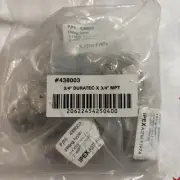 (5ea) IPEX Duratec Airline 438003 Adapter , 3/4" x MNPT , Free Shipping!!!