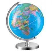 VEVOR Rotating World Globe with Stand, 203.2 mm, Educational Geographic Globe with Precise Time Zone ABS Material, 360 Spinning Globe for Kids Childr