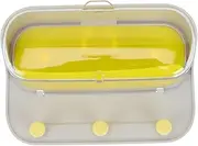 [Cabilock] 1pc Wall Storage Box Storage Boxes with Lids Drawer Keychain Holder Storage Transparent Storage Container for Home Wall Mount Shelf Organizer Yellow Cover Pet