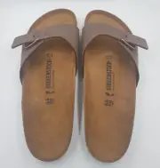 Birkenstock Madrid Mocca Birkibuc Sandal Shoe Narrow Fit 46 - US M 13 NEW