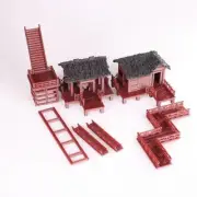Rockery Micro Landscape Garden Bonsai Ancient Architecture Model