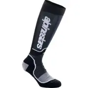 Alpinestars 2024 Youth MX Plus Socks - Black/White - Medium/Large 4742324-12-ML