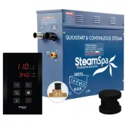 SteamSpa OAT450-A Oasis 4.5 KW QuickStart Steam Bath Generator - Black