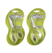 Westcott Jellies Kids’ Scissors 5” Gel Grip Blunt Tip in Neon Green - 2 Pack