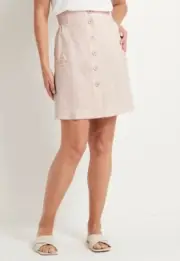 Sussan - Womens Casual Pull On Button Front Skirt - Size 16 RRP $59.95