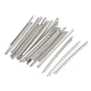 Electric Bass Fret Wire Guitar Fretboard 24 Fret 2.9mm Silver Tone, Pack of 48