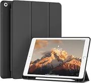 ZOPSGYU Case for iPad 9th/8th/7th Generation 10.2 Inch 2021/2020/2019 with Pencil Holder - Slim Trifold Stand with Soft TPU Back, Support Auto Sleep/Wake for iPad 10.2 Inch New Cover, Black