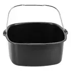 1pc Non-stick Cake Baking Pan Oven Fry Basket Dish For Air Fryer Black