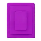 3-Piece Purple Solid 75 Thread Count Polyester Twin Sheet Set