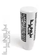 ILLINIUM FLUX BLACK PAINTED WHITE ELEPHANT DRIFT AUTOMATIC KNOB 10X1.25 K35