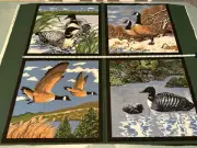 Lincoln Textiles 4 Goose/geese Blocks, Quilt, Pillows