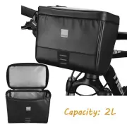 Bike Handlebar Bag Waterproof 2L Touchscreen Cycling Bike Bicycle Map Sleeve Bag