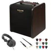 NUX Stageman II AC-80 Bluetooth Portable Acoustic Guitar Amplifier, 80 Watts