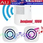 Wireless Motion Sensor Detector Welcome Entry Door Bell Gate Chime Alert Alarm