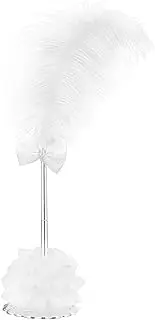 Wedding Feather Sign Pen, Fancy Wedding Pen with Holder, Quill Signing Pen for Wedding, Meeting, Office Present