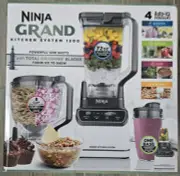 New Ninja Grand Kitchen System 1200 Watts, Blender, 4 Preset Auto-iQ Programs