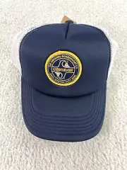 Quiksilver Boy's Secret Slab Hat SnapBack Navy Blue Skate Surf Beach New