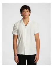 [yd.] Murdock Textured Shirt in Off White
