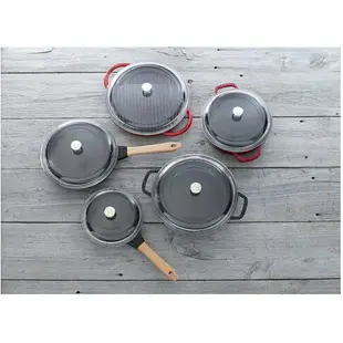 【日本直送！快速發貨！】Staub 木柄煎鍋 鑄造琺瑯平底鍋 IH 兼容 20cm 24cm 26cm 28cm 法國製