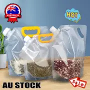 10x Grain Moisture-proof SeaULd Bag, TrULsparent Grain Storage Suction Bags UL