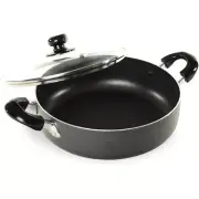 Better Chef 10" Non-stick Aluminum Deep Frying Pan DF1001 Fryer with Glass Lid