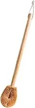 ABOOFAN 1pc Coir Toilet Brush Long Handle Restroom Brush Toilet Cleaning Brush Toilet Brushing Tool Closestool Cleaning Brush Non Dead Angle Toilet Brush Restroom Cleaning Brush