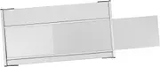 Aluminum Alloy Slot Pull-Out Door Name Plate Office Wall Sign Holder Easy Install Metal Name Plate for Business Apartment