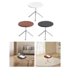 Side Table Round Modern Compact Bedside Table for Hotel Living Room Hallway