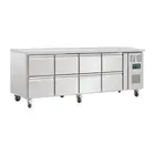 8 Drawer Counter Fridge 8x GN Polar U-Series Commercial Bench Refrigeration