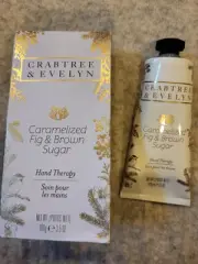 Crabtree & Evelyn Caramelized fig & brown sugar Hand Therapy 3.5 oz ea new