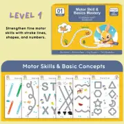 Little Curious Minds ScribbleSmart Workbook Level 1 Motor Skill & Basics Mastery
