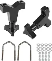 YESHMA High-Lift Jack Tube Mount 1-2.5" (Round/Square) Compatible with Tube Bumpers,Bull Bars,Roll Cages and Roof Racks (Black)