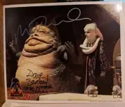 Star Wars Celebration III Autographed Photo Jabba The Hutt & Bib Fortuna +