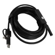 USB C Endoscope Camera With Adjustable LED Light 8mm 1200P Borescope
