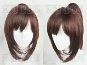 For Cosplay Attack on Titan Sasha Blouse Wig Medium Brown Costume Full Wigs+ Cap